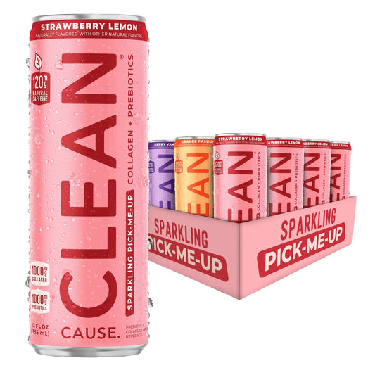 Sparkling Pick - Me - Up with Prebiotics & Collagen Variety Pack - CLEAN CAUSE