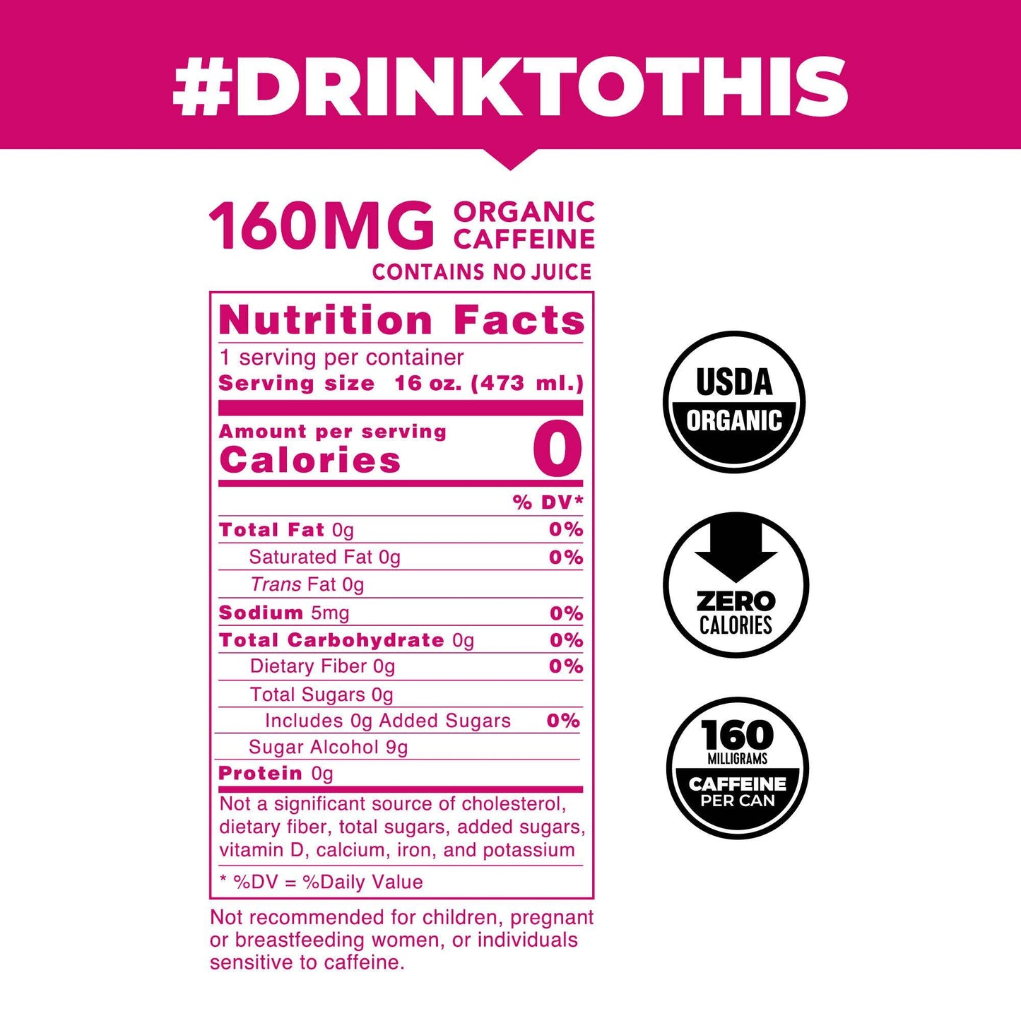 Strawberry Lemonade Zero Calorie Organic Sparkling Yerba Mate - CLEAN CAUSE