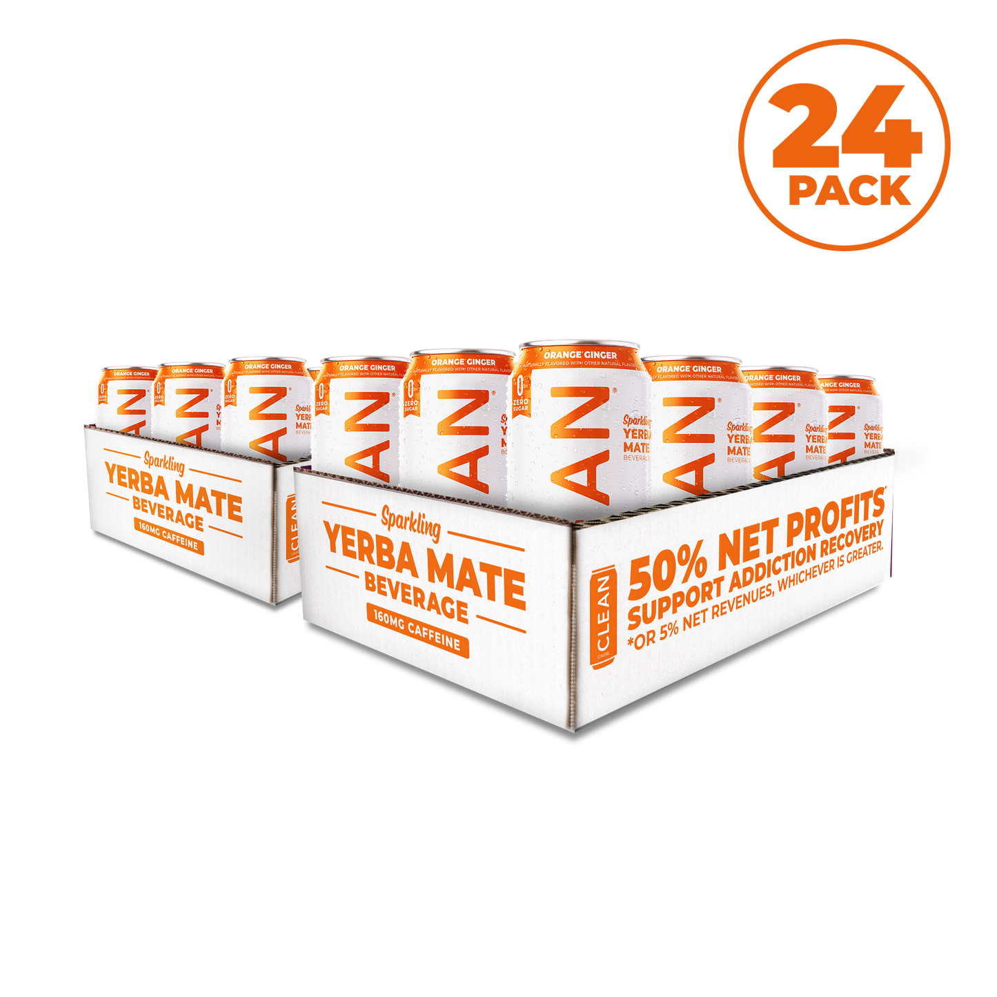 24-pack orange ginger yerba mate