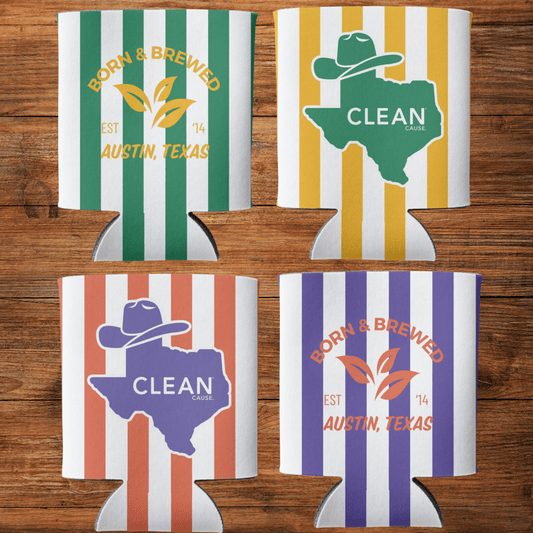 Born & Brewed Koozies, 4 - Pack - CLEAN CAUSE