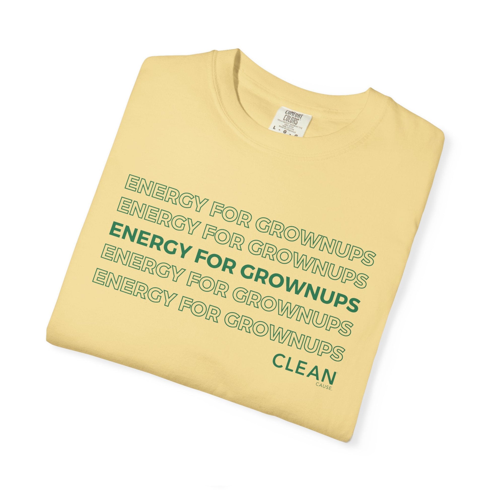 Energy for Grownups Tee - CLEAN Cause