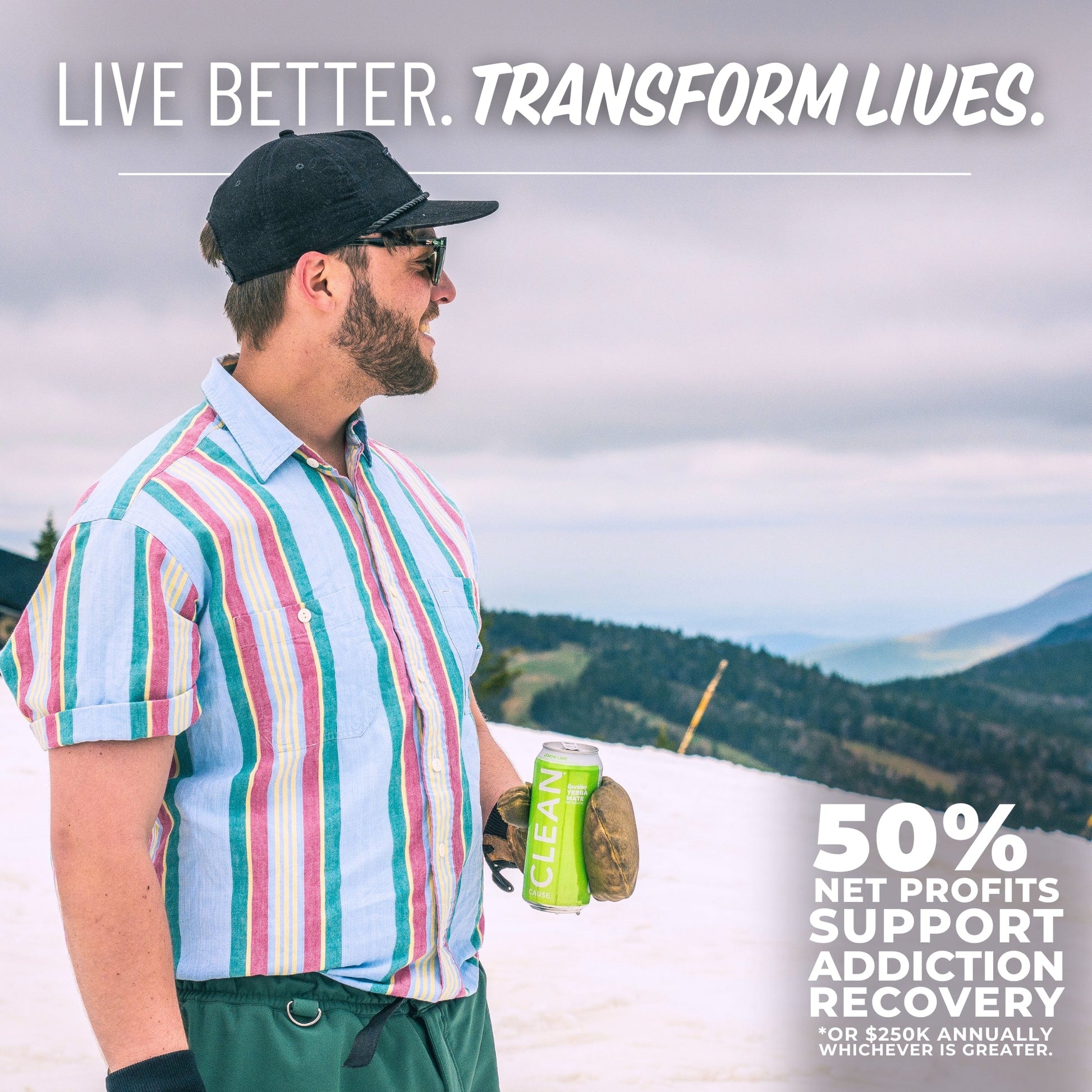 Lemon Lime Organic Sparkling Yerba Mate - CLEAN Cause