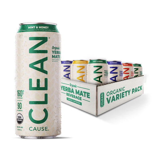 Non - Carbonated Organic Yerba Mate Variety Pack - CLEAN CAUSE