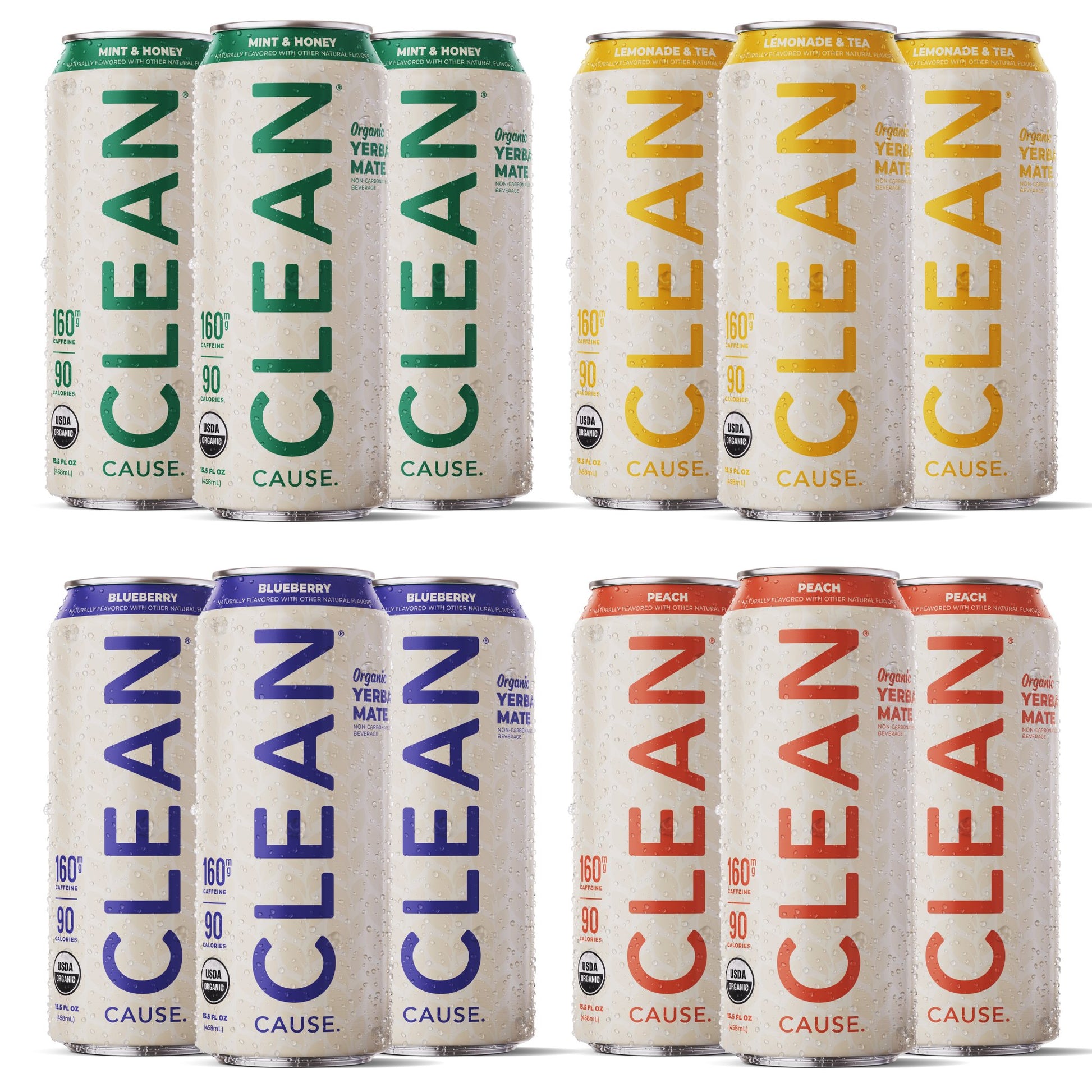 Non - Carbonated Organic Yerba Mate Variety Pack - CLEAN CAUSE