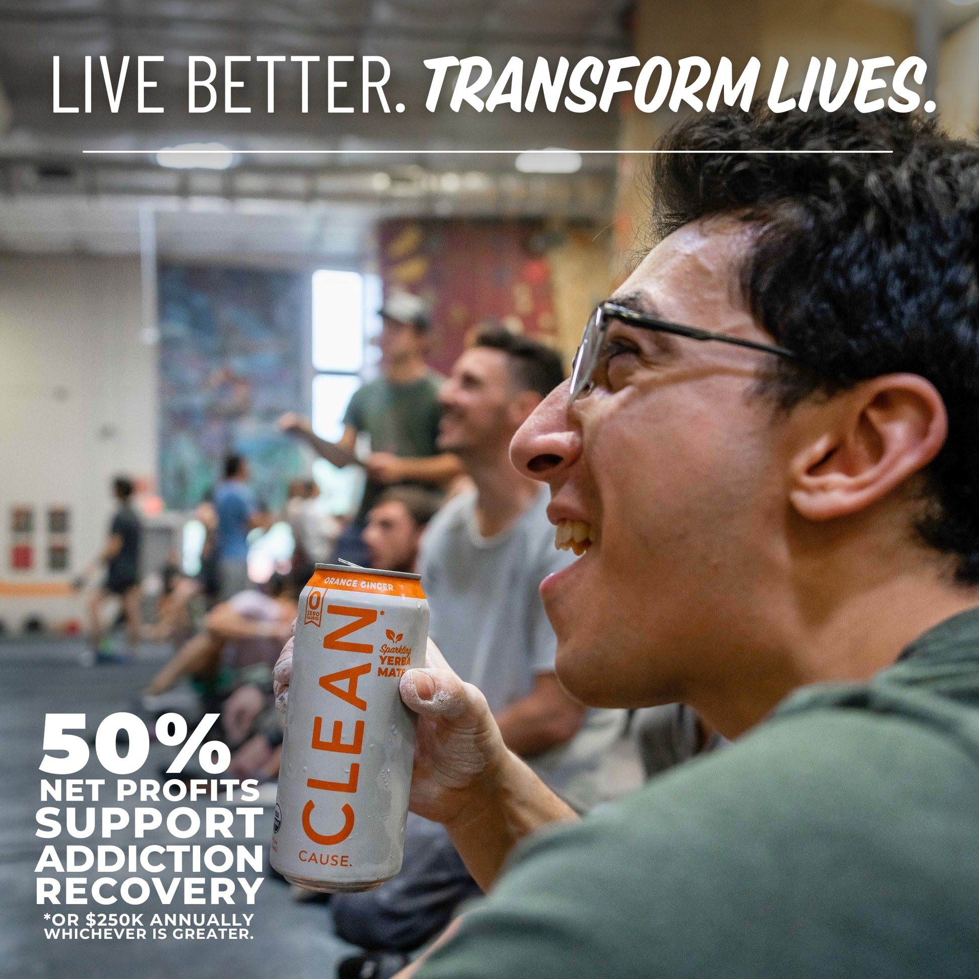 Orange Ginger Zero Calorie Organic Sparkling Yerba Mate - CLEAN Cause