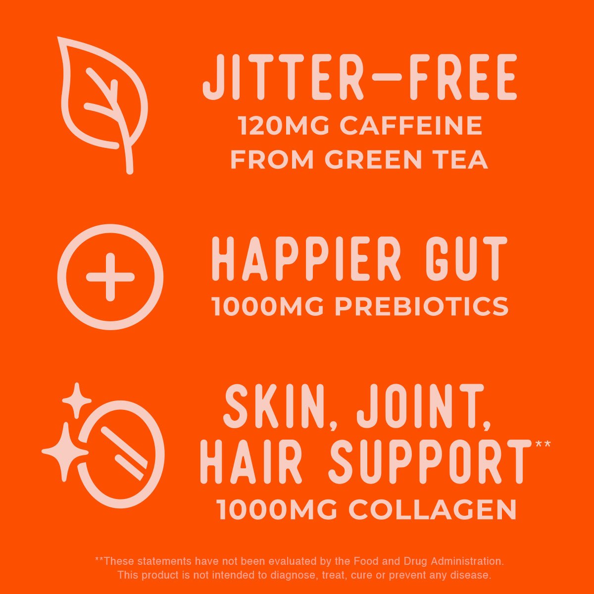 Orange Passion Sparkling Pick - Me - Up with Prebiotics & Collagen - CLEAN CAUSE