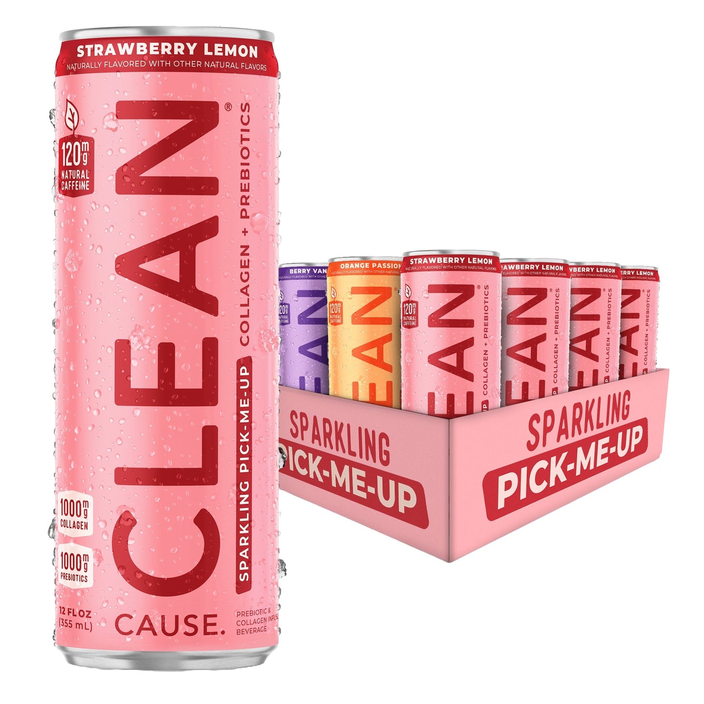 Sparkling Pick - Me - Up with Prebiotics & Collagen Variety Pack - CLEAN CAUSE