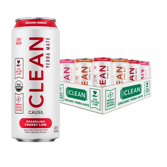Zero Calorie Organic Sparkling Yerba Mate Variety Pack - CLEAN CAUSE